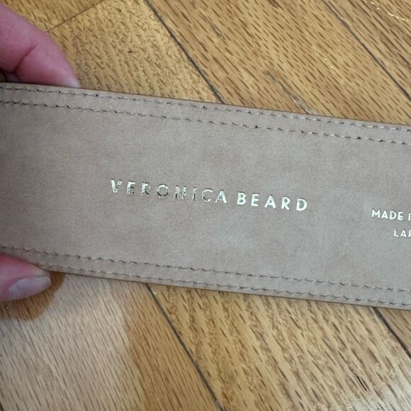 Veronica Beard Corin Brown Belt clear acrylic buckle Large main image 5